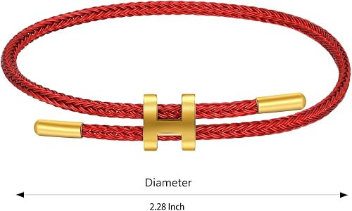 AIMADE Bracelets for Women Adjustable Charm Bracelet, 18k Gold-plated Buckle Design Titanium Stee... | Amazon (US)