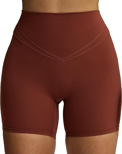 Aoxjox Siren Workout Biker Shorts for Women Tummy Control High Waisted Hidden Scrunch Athletic Gy... | Amazon (US)