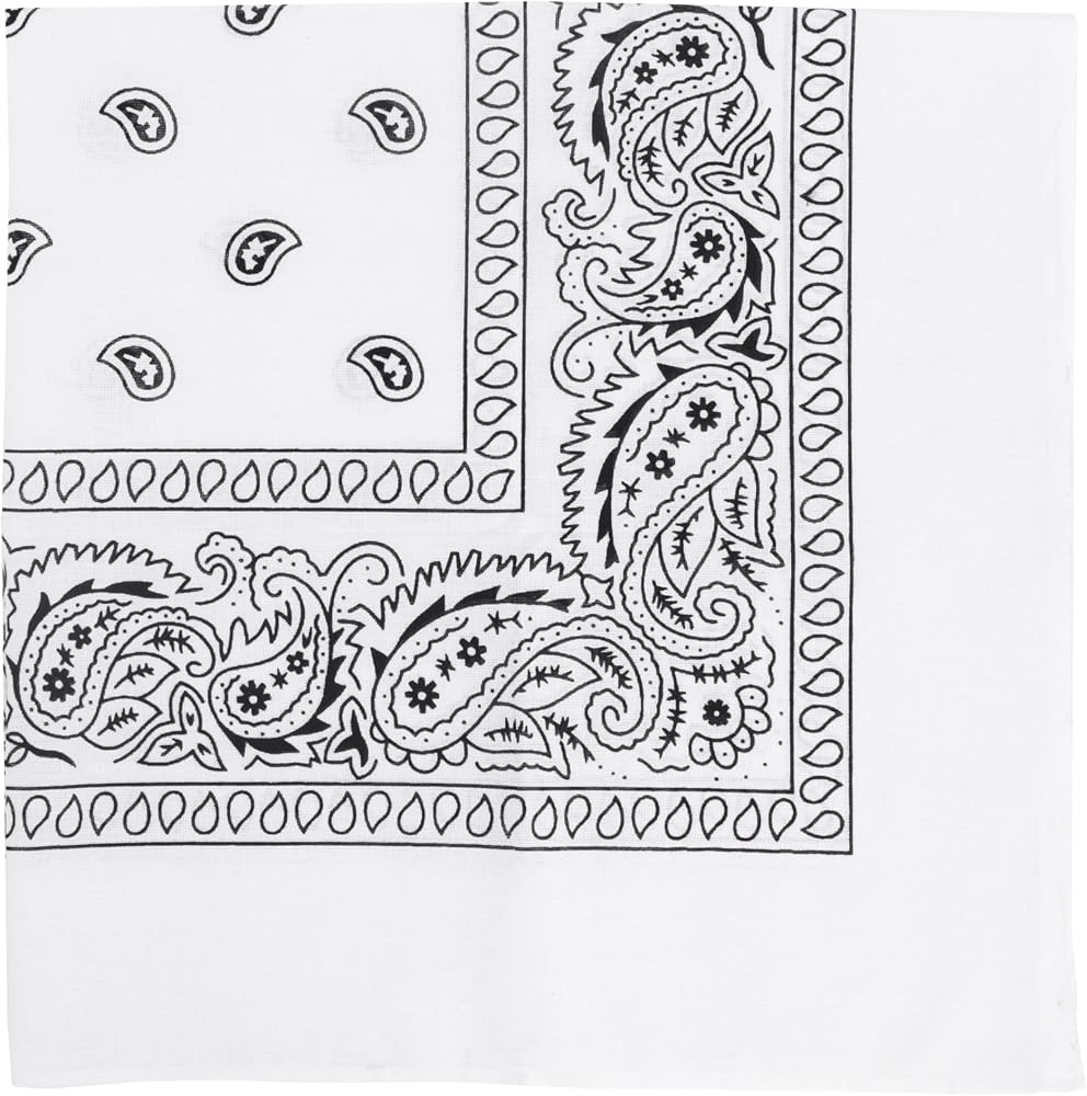 Motique Accessories 22 Inch Cotton Paisley Bandana | Amazon (US)
