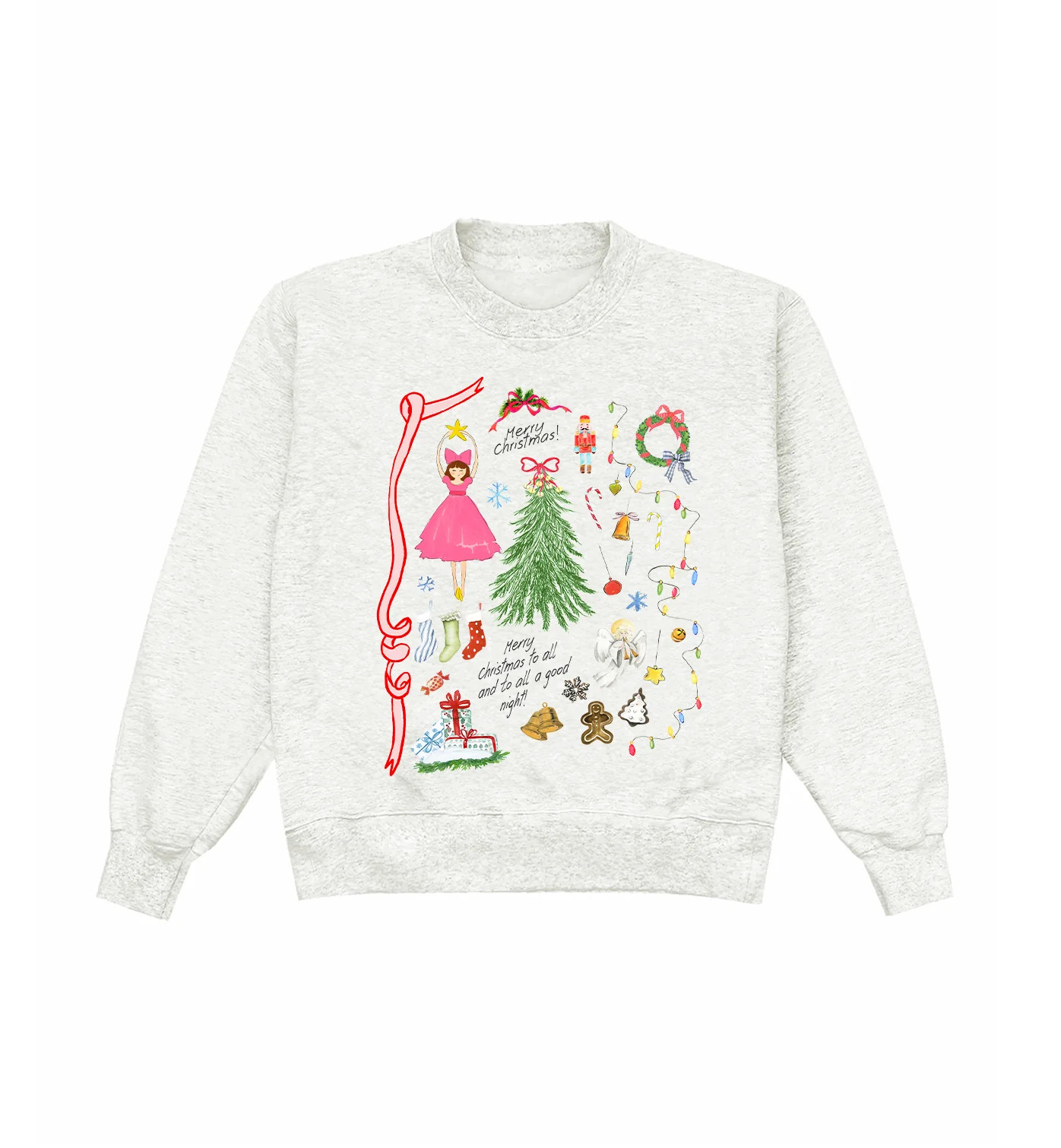 Christmas Charms Heather Crewneck | Shop Kristin Jones