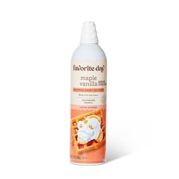 Maple Vanilla Whipped Dairy Topping - 13oz - Favorite Day™ | Target