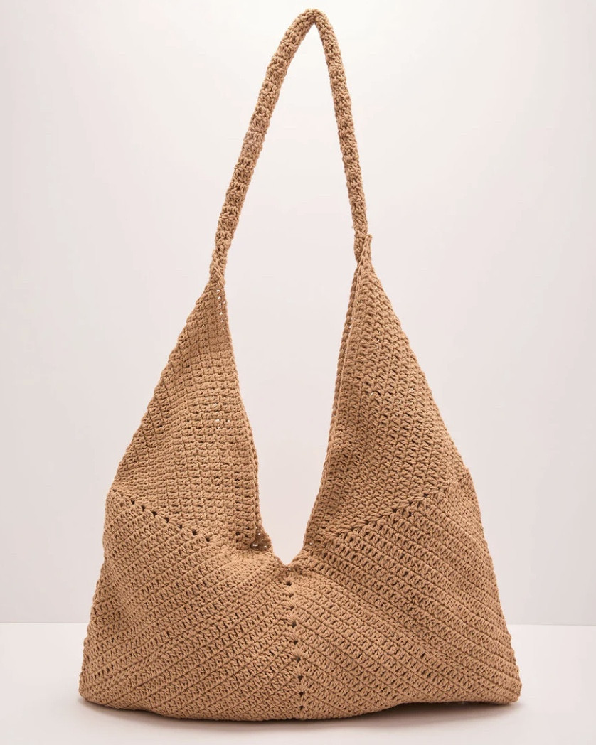 Slouchy woven purse