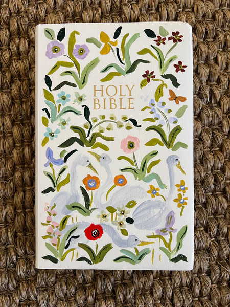 Herons in the Flowers No. 8, Original Handpainted NIV | Evelyn Henson