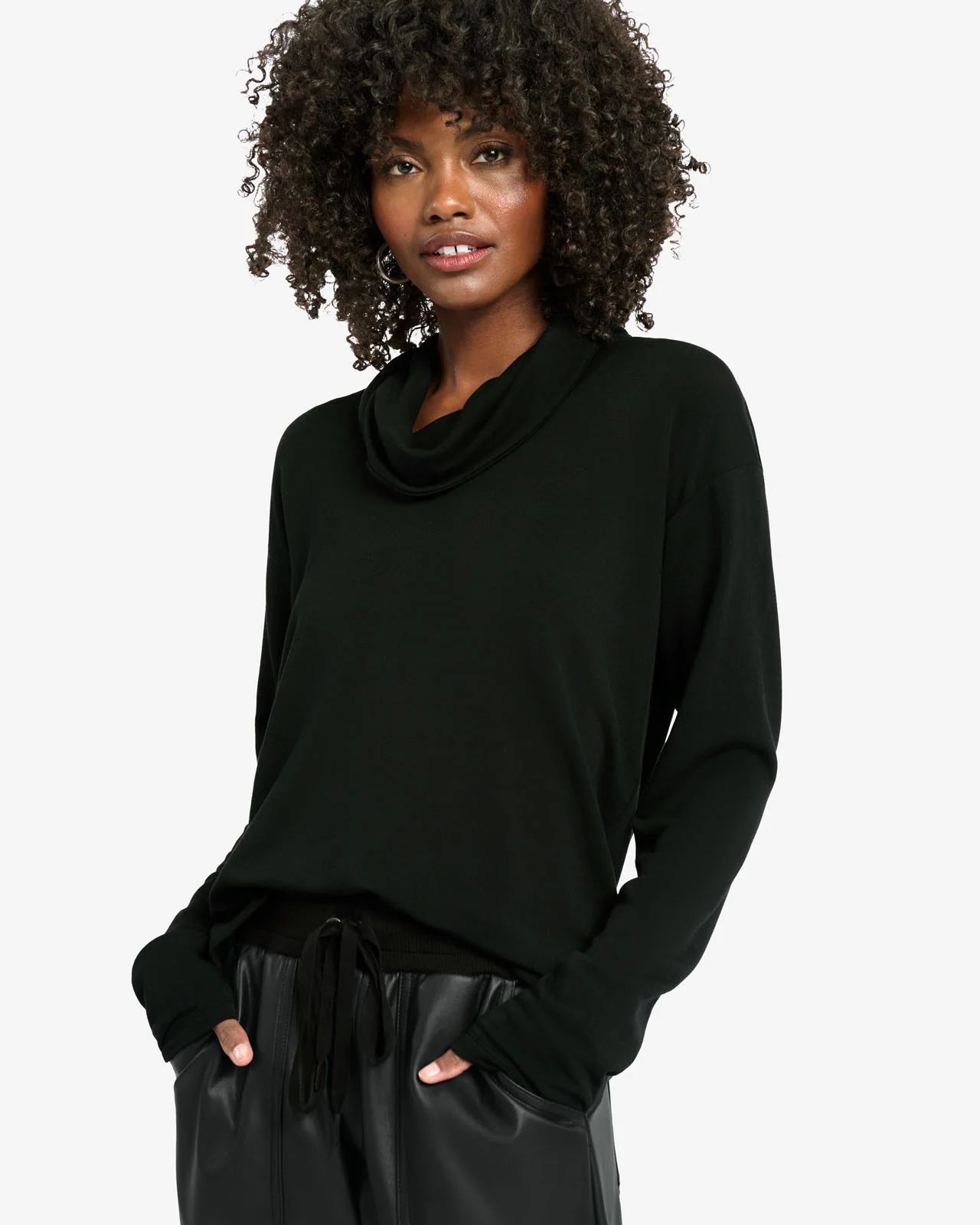 Supersoft Cloudberry Cowl Neck Pullover | Splendid