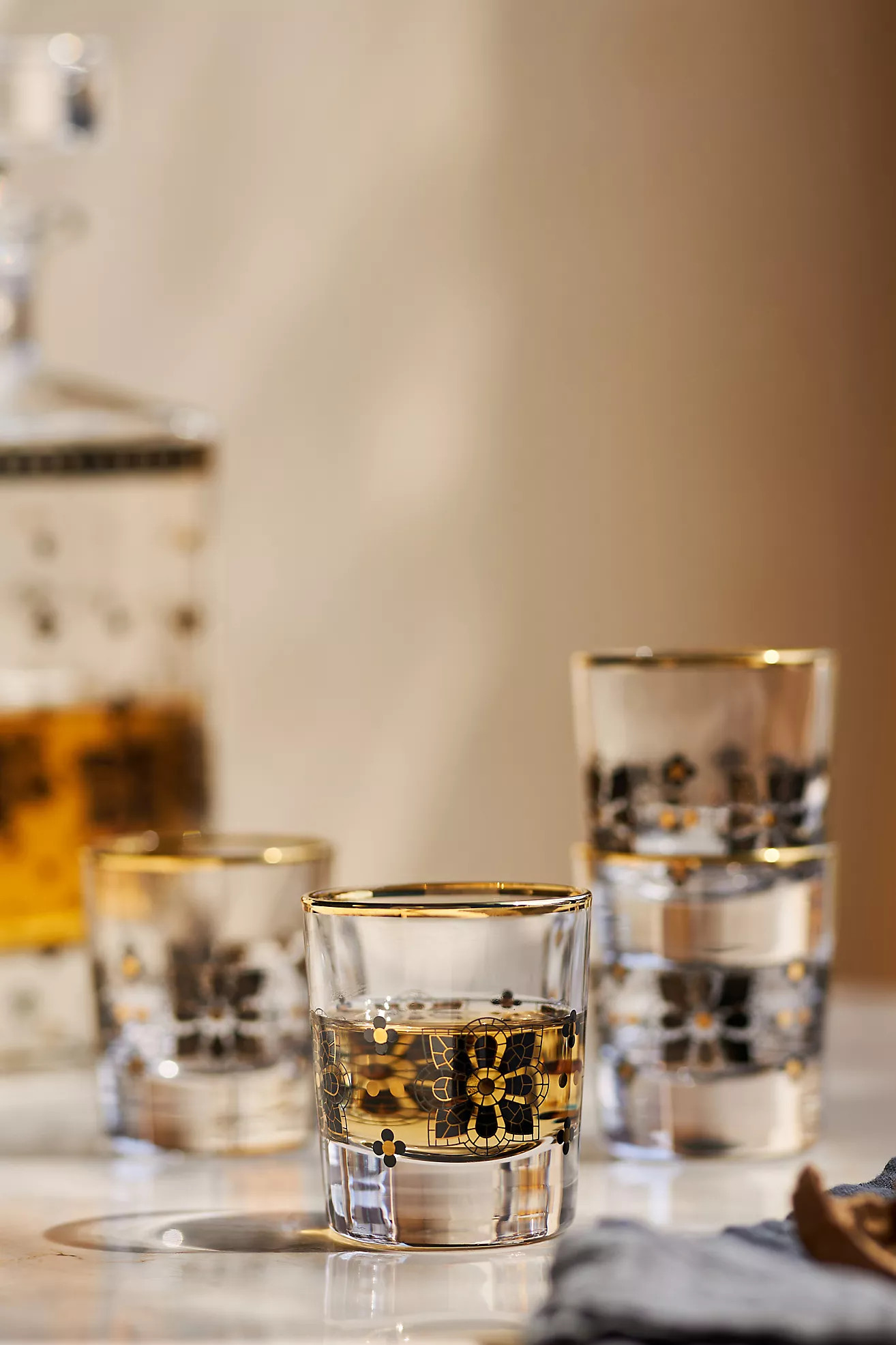 Bistro Tile Shot Glasses, Set of 4 | Anthropologie (US)
