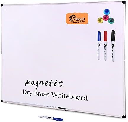XBoard Double-Sided 36 x 24 Inch Magnetic Dry Erase Board Set - Wall Mounted 3' x 2' Reversible W... | Amazon (US)