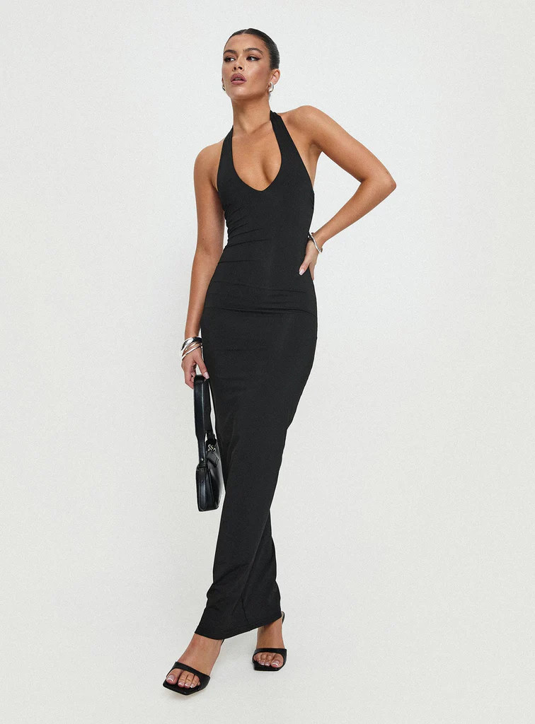 Spicy Maxi Dress Black | Princess Polly US