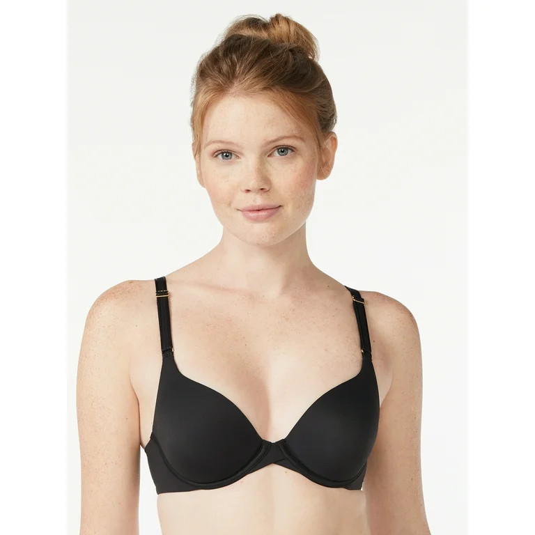 Joyspun Women's Smoothing T-Shirt Bra, Sizes 34B to 42DD - Walmart.com | Walmart (US)