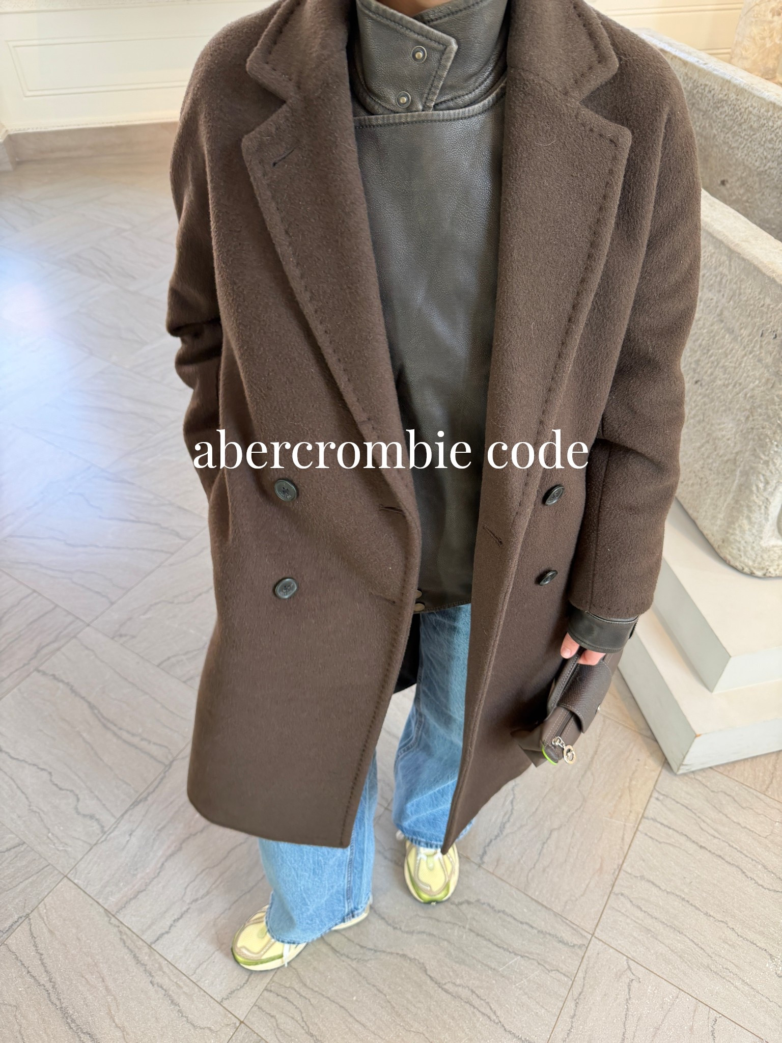 [2/16/26] final day to use my code AFVIVIANE for 20% off orders of $125+. wearing low rise ultra loose (regular length to pair with boots) run true to size or size up 1 for looser fit. Jacket is vegan leather and comes in 4 different colors, I’m in size XS. 

 [use code AFVIVIANE to get 20% off $125+* in stores and online at checkout from 2/12/26-2/16/26 in US/CA. Exclusions apply. Discount applied to subtotal before tax and shipping/handling at checkout. See details online.]

#LTKSaleAlert #LTKPetite #LTKSeasonal