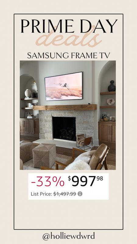 Samsung Frame TV on MAJOR sale!  33% OFF in the 55”.

#LTKxPrime