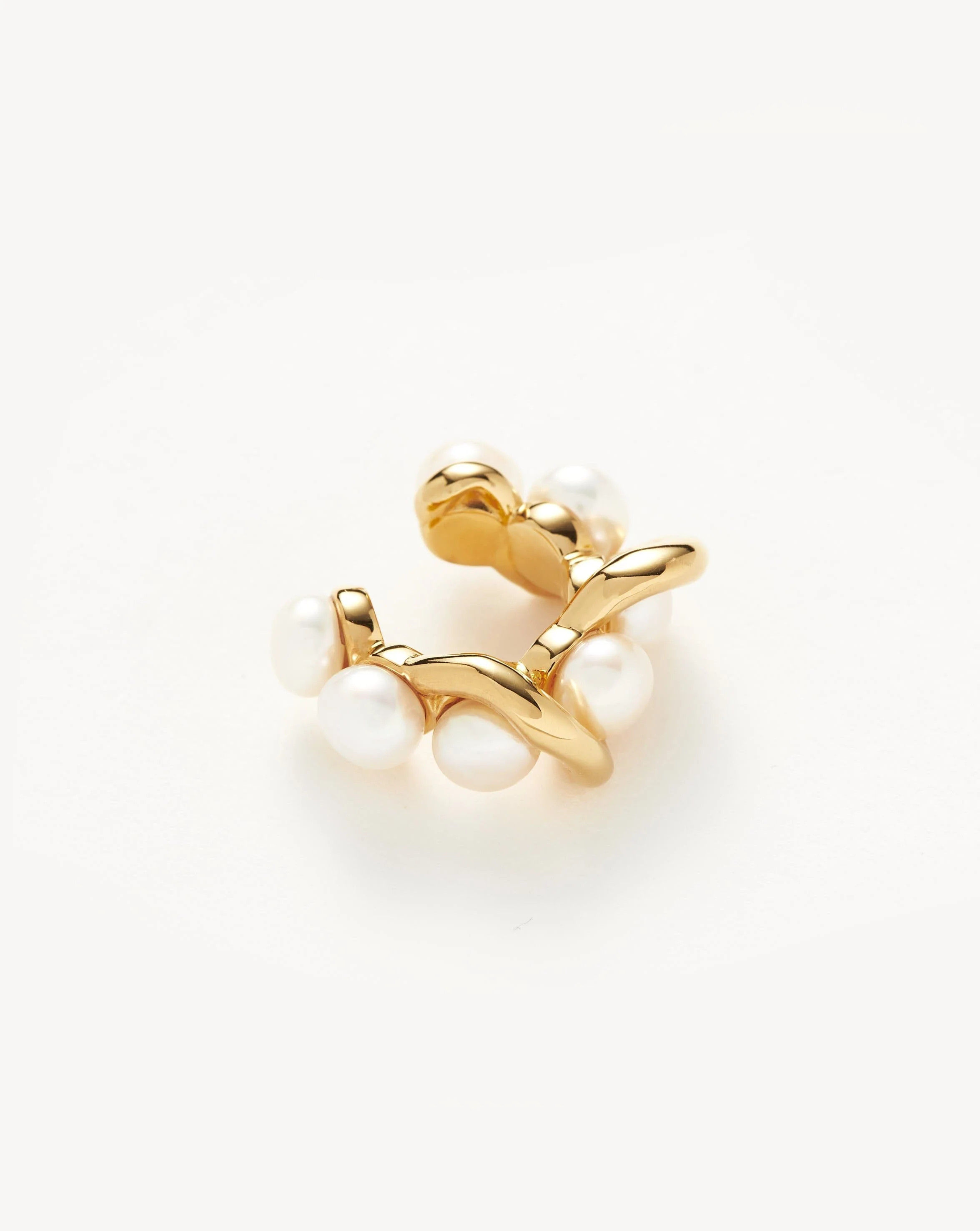 Molten Pearl Twisted Double Ear Cuff | Missoma US