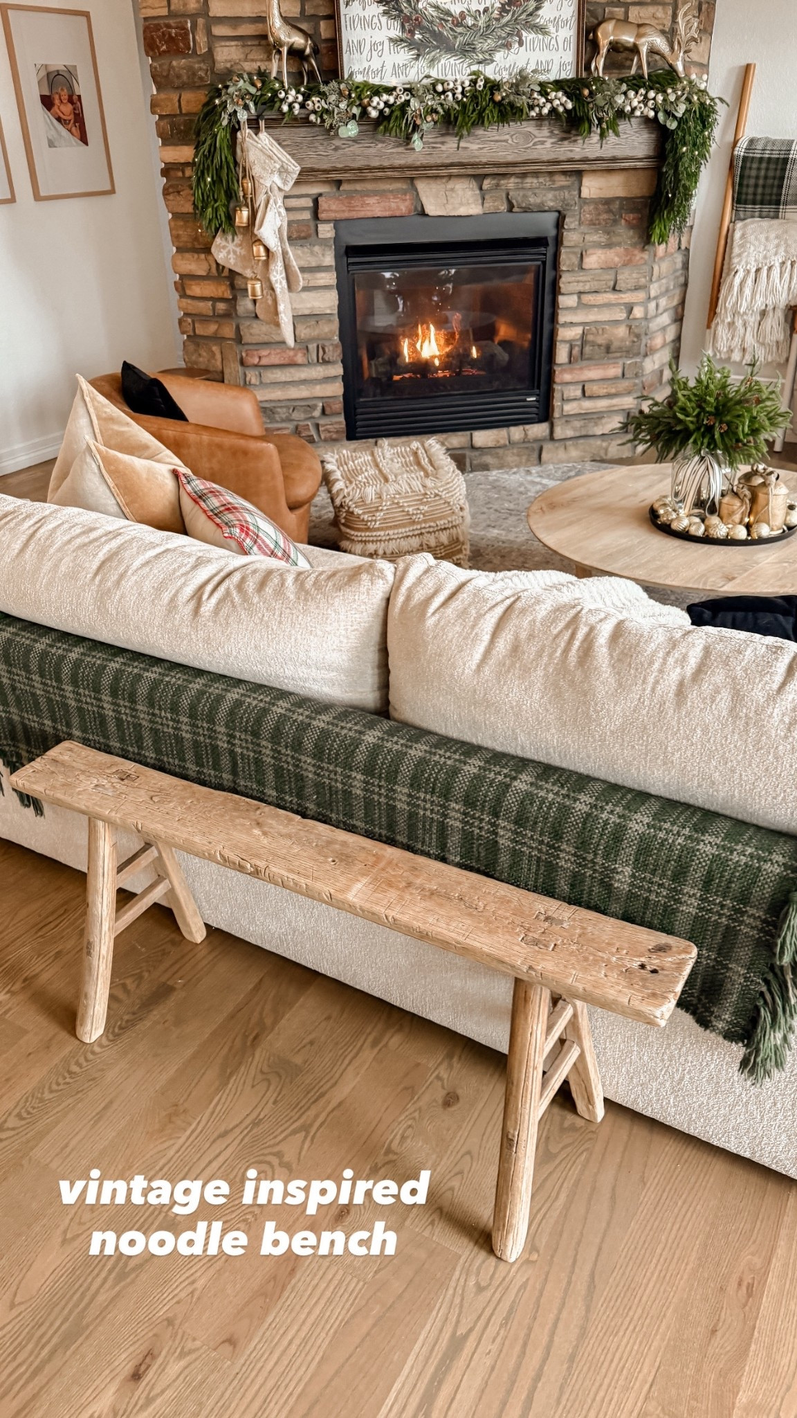 Vintage inspired bench is from
Amazon!! 

#LTKGiftGuide #LTKHoliday #LTKHome