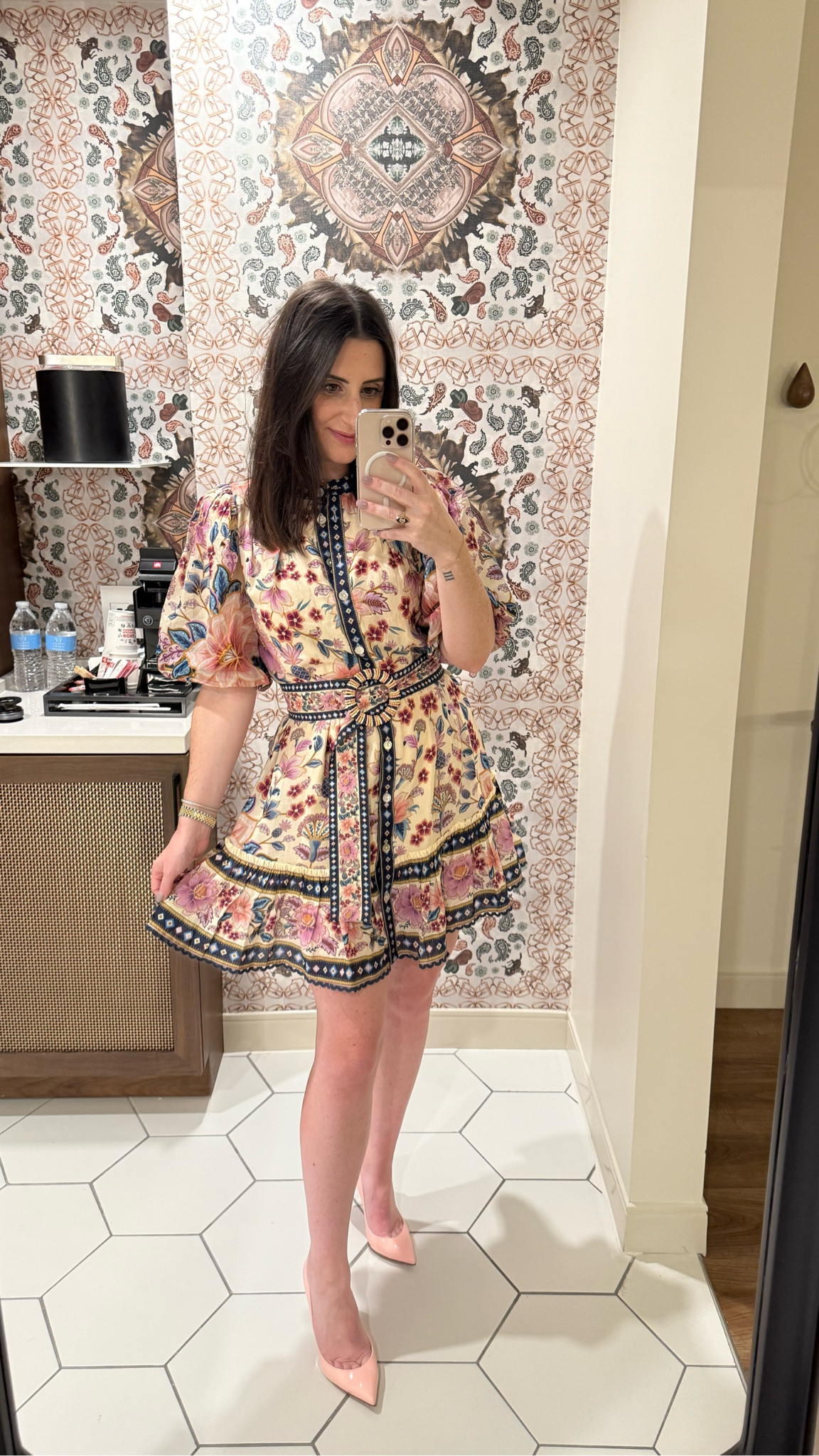 I bought this Farm Rio dress in the spring and have been obsessed with it ever since! It has been the best transitional piece from spring to summer to early fall. 

I had a dinner at TCU tonight, so I loved that this had a few subtle purple touches to it. I paired it with my favorite pink Christian Louboutin Pigalle Follies, which unfortunately are no longer sold (I have had these for years). However, I saw that this dress is on sale and I had to share because she is a winner!

#LTKPetite #LTKFallSale #LTKSaleAlert