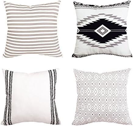 Yastouay Modern Pillow Covers Boho Pillow Covers Decorative Throw Pillow Case Set Home Decor Cush... | Amazon (US)