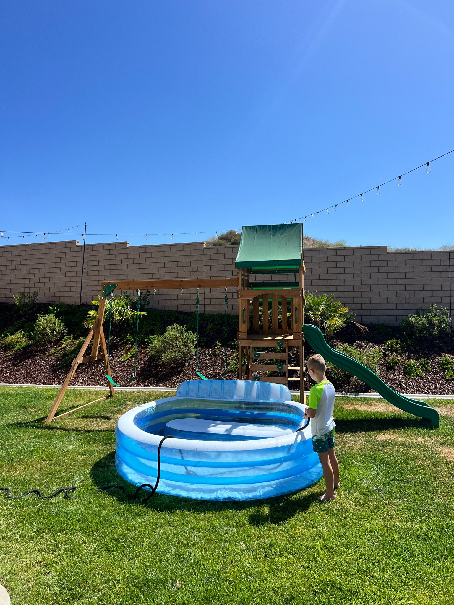 Summer sun weather calls for a cold pool with a sitting bench and cup holders!! 

#LTKSeasonal #LTKKids #LTKFamily