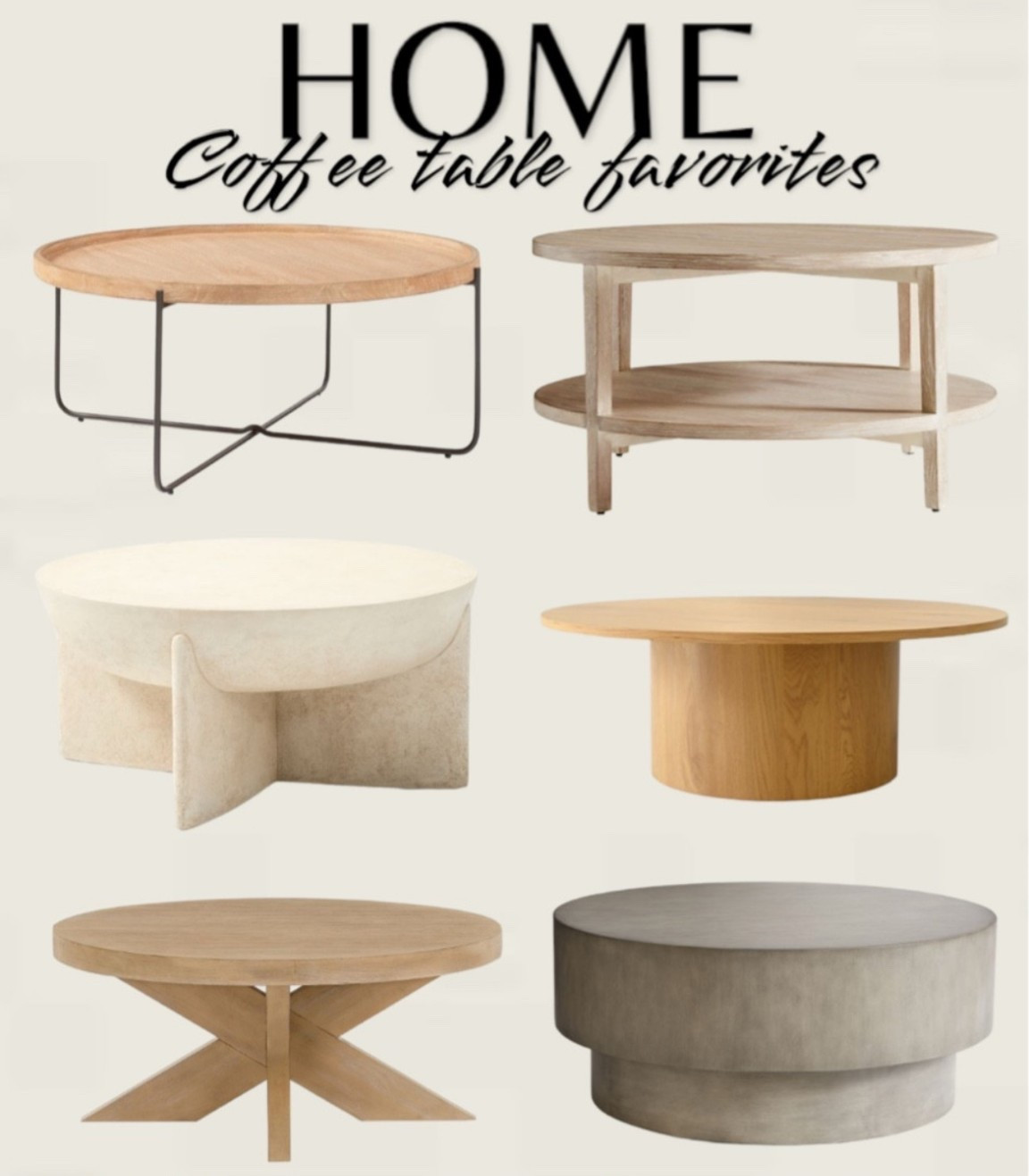 Coffee table favorites for living room 💕

Modern coffee table, round coffee table

#LTKStyleTip #LTKHome #LTKSeasonal