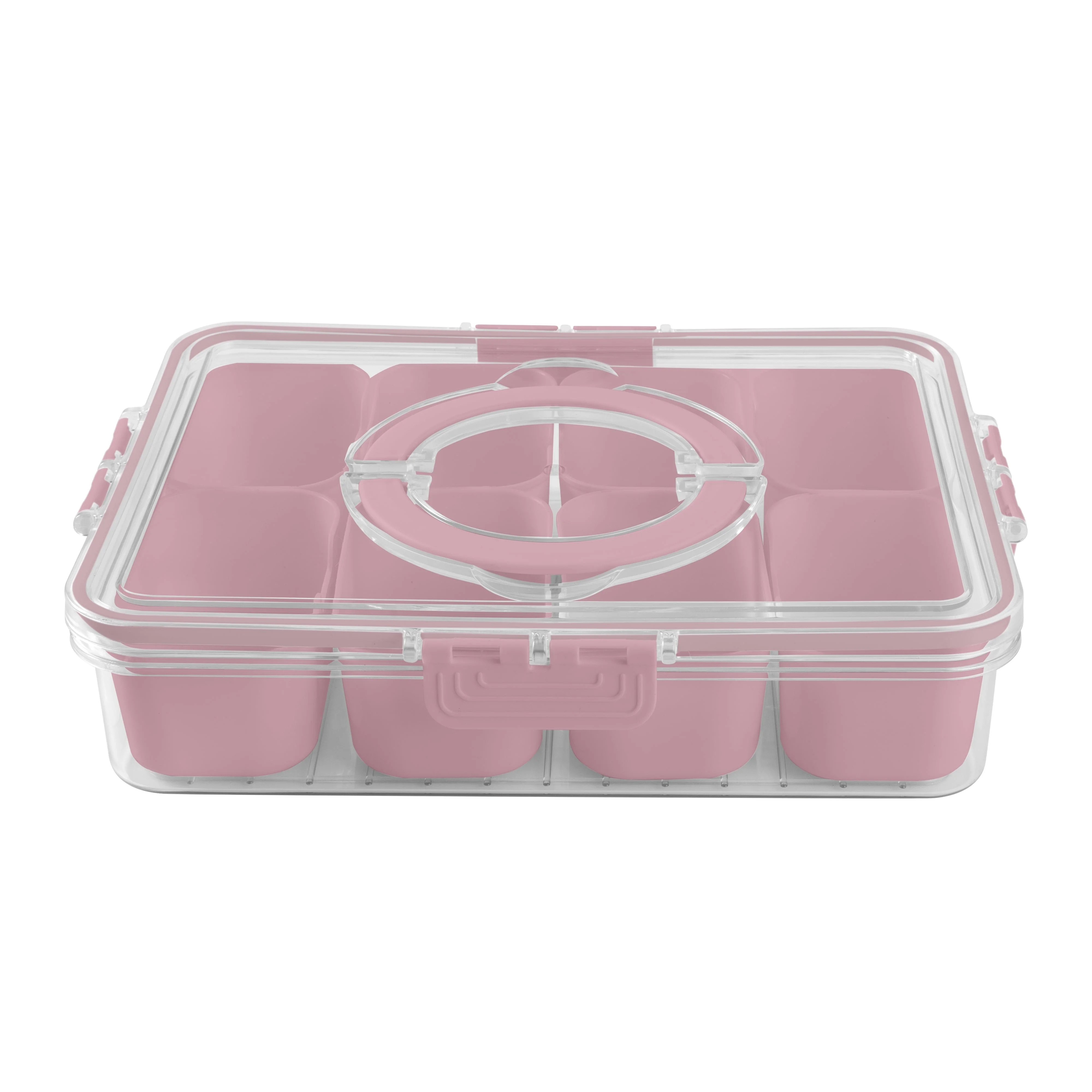 Cook With Color 8-Compartment Snackle Box, Charcuterie Container, Divided Serving Tray with Lid &... | Walmart (US)