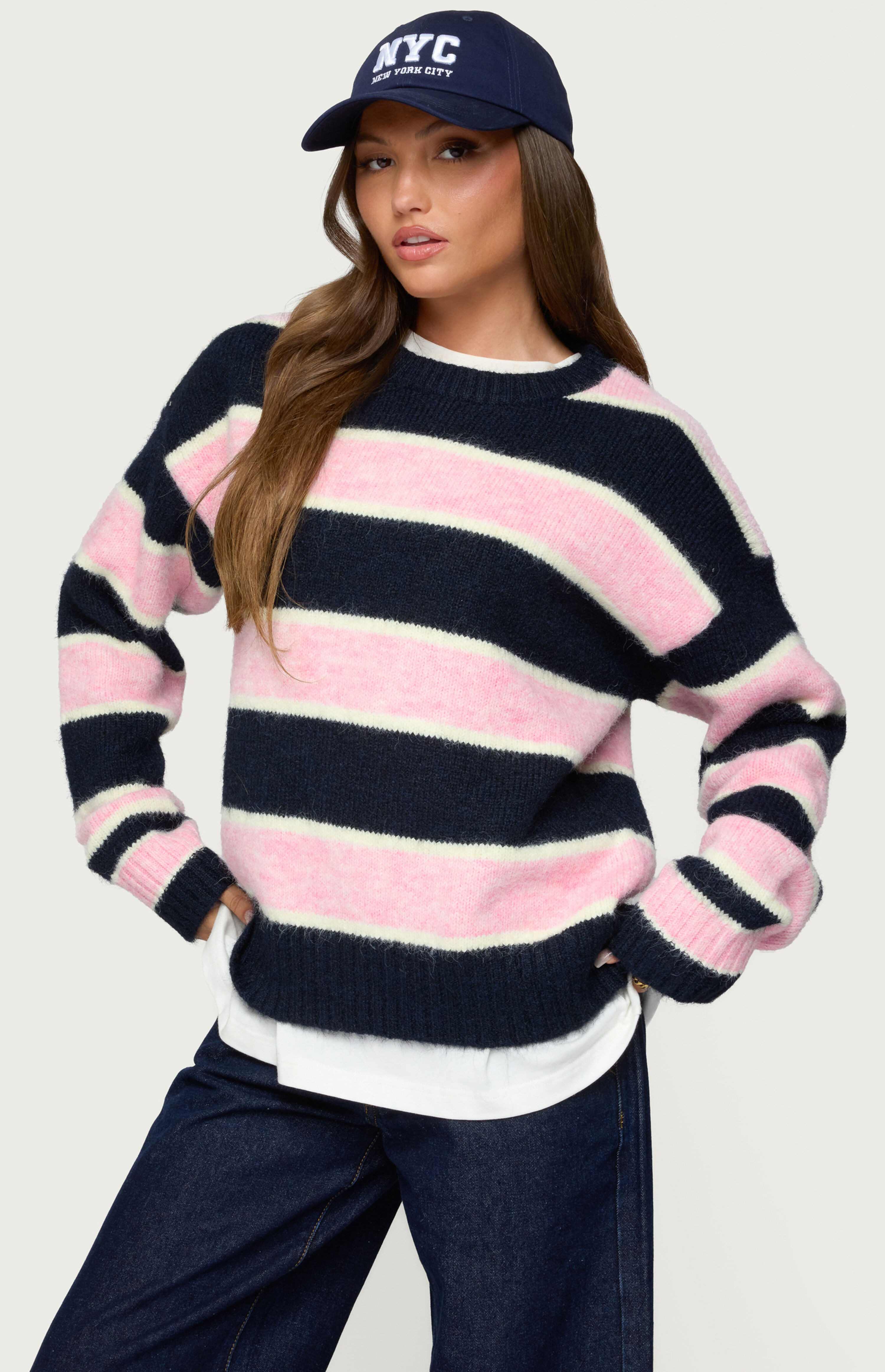 Edikted Conrad Striped Knit Sweater | PacSun