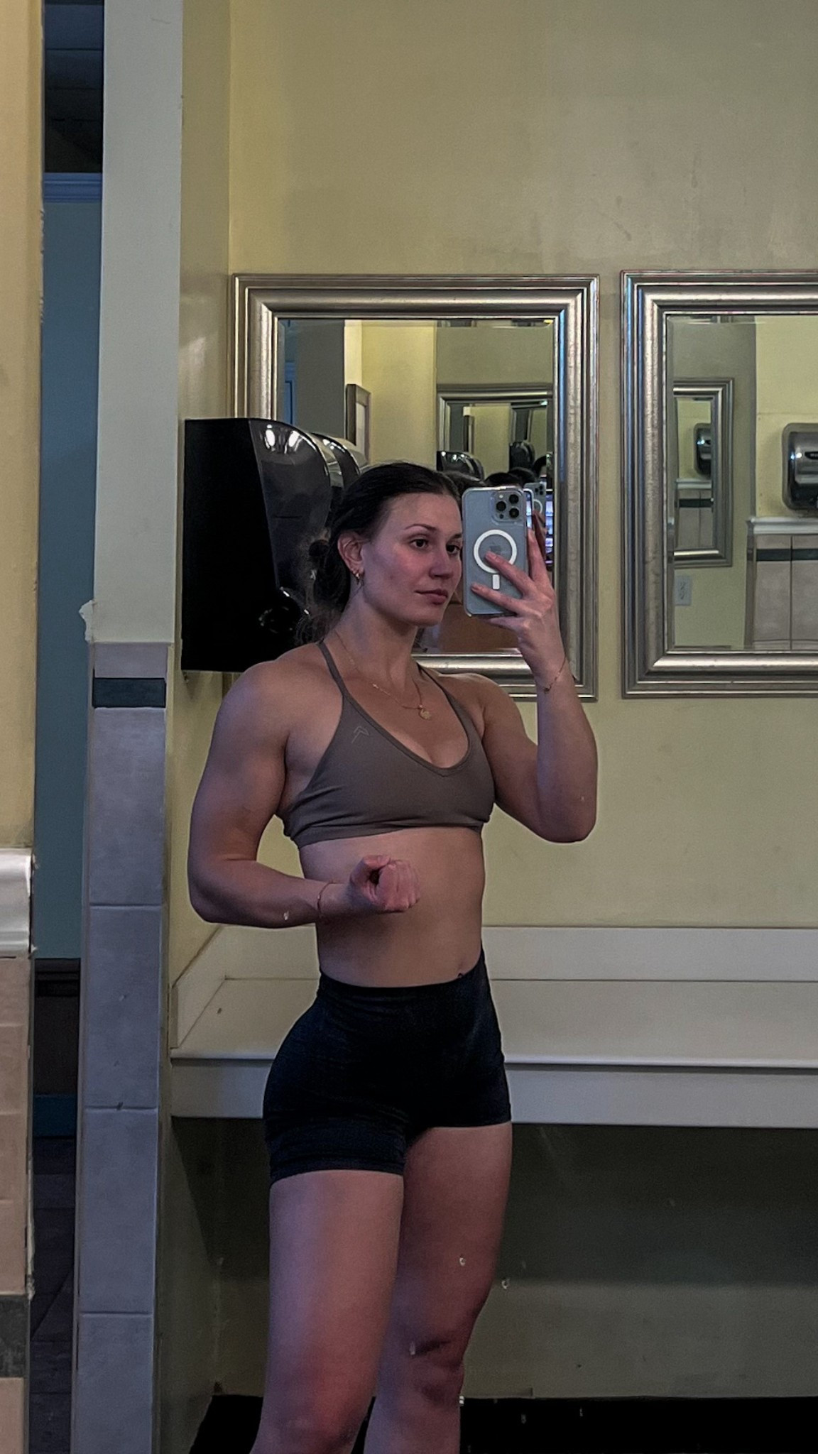 Oneractive 
Bra: small 
Shorts: medium 

#LTKStyleTip #LTKSummerEdit #LTKActive