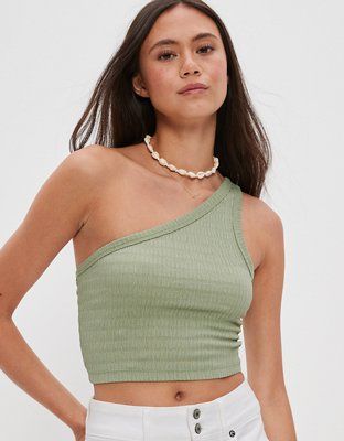 AE One-Shoulder Tank Top | American Eagle Outfitters (US & CA)