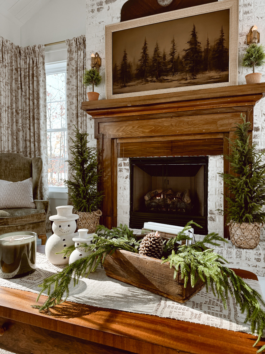 I am doing a restyle of the coffee table in our sunroom for the holidays. I love the neutral but slightly rustic look that the antique wood and greens creates. 

#LTKHoliday #LTKSeasonal #LTKHome