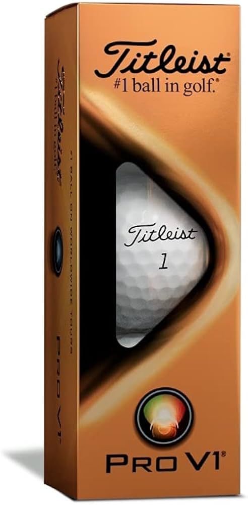 TITLEIST Pro V1 ProV1 New Golf Balls 2021 Model Pack of 3 Sleeve | Amazon (UK)
