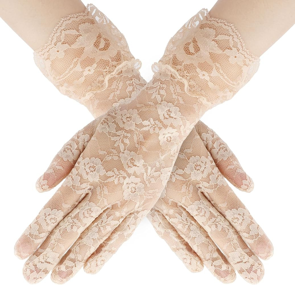 Lace Gloves for Wedding Tea Party, Evening Gloves for Women | Amazon (US)