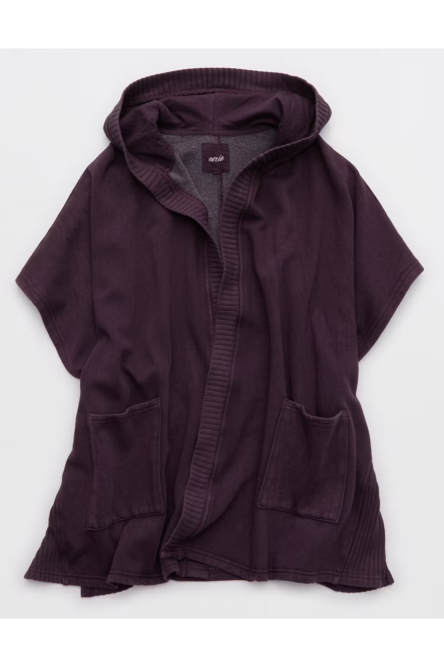 Aerie Hooded Fleece Cape Women's Cool Berry X-Small/Small | American Eagle Outfitters (US & CA)