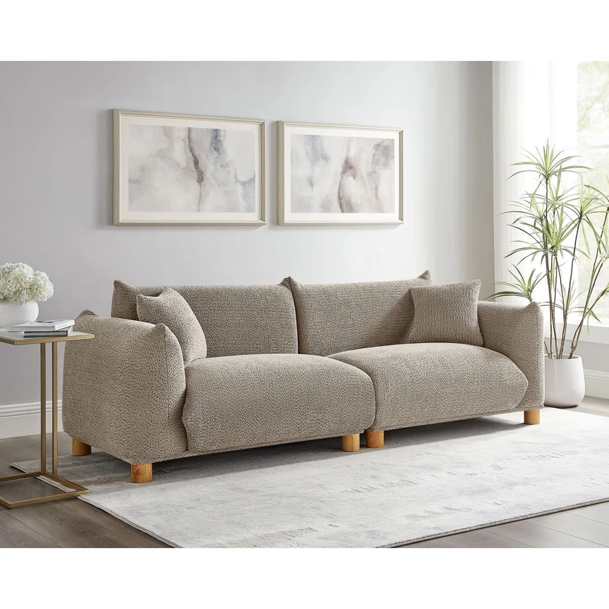 Atis 88.9in Upholstered Sofa | Wayfair North America