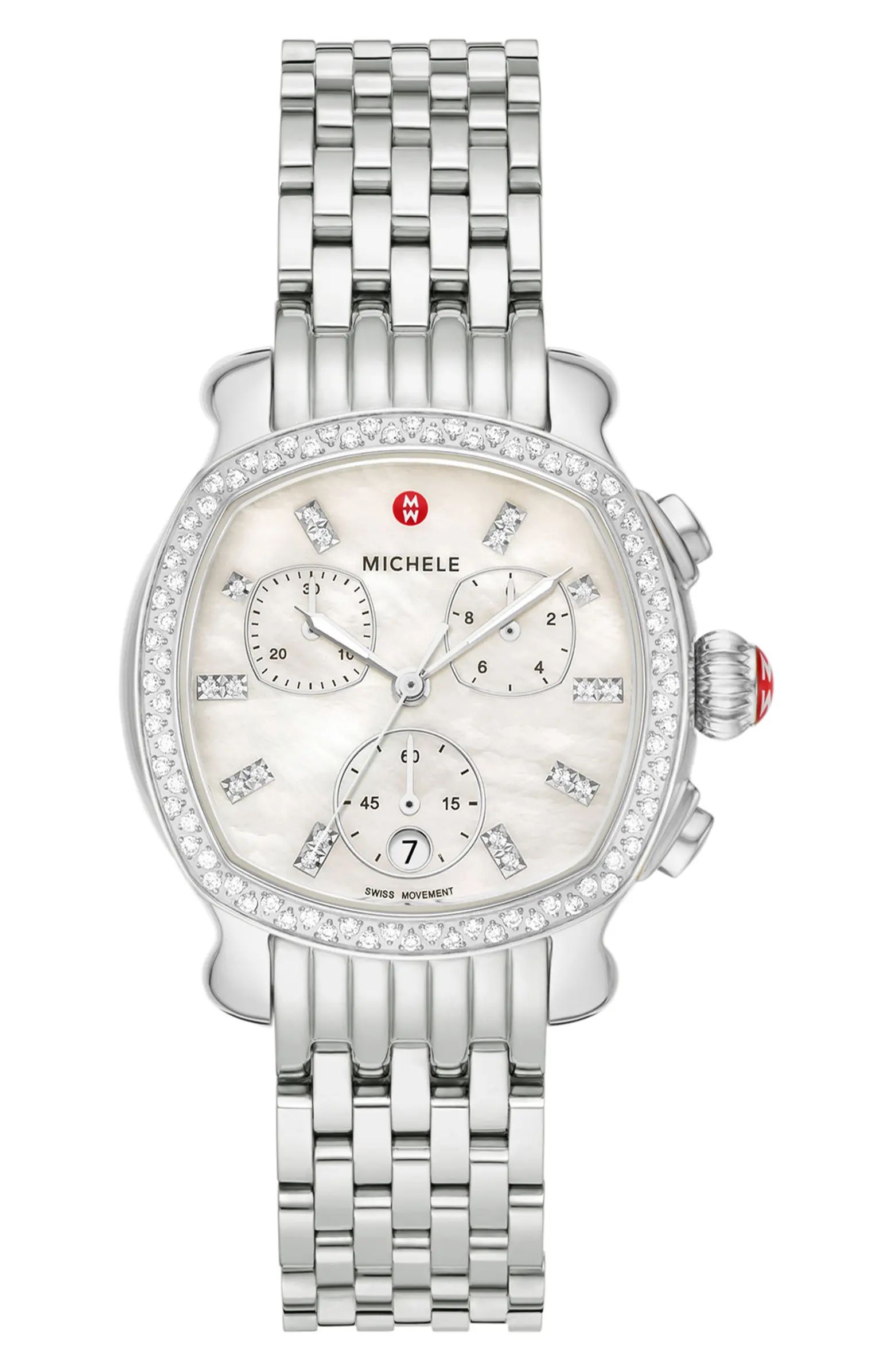 Lilou Diamond Chronograph Bracelet Watch, 34mm | Nordstrom