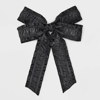 Textured Salon Hair Clip Bow - Wild Fable™ Black | Target