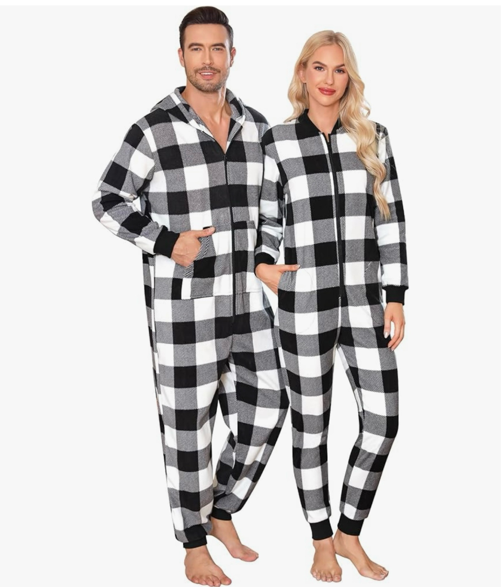 Matching Christmas Women & Men Pjs One Piece 