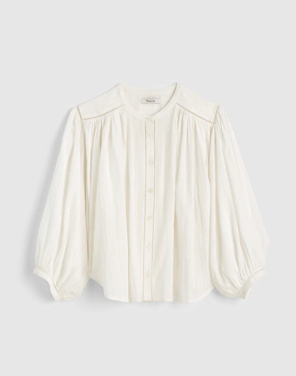 Shirred Button-Up Blouse | Madewell