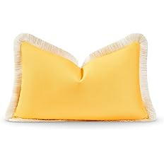 Hofdeco Premium Coastal Patio Indoor Outdoor Lumbar Pillow Cover Only, 12"x20" Water Resistant fo... | Amazon (US)