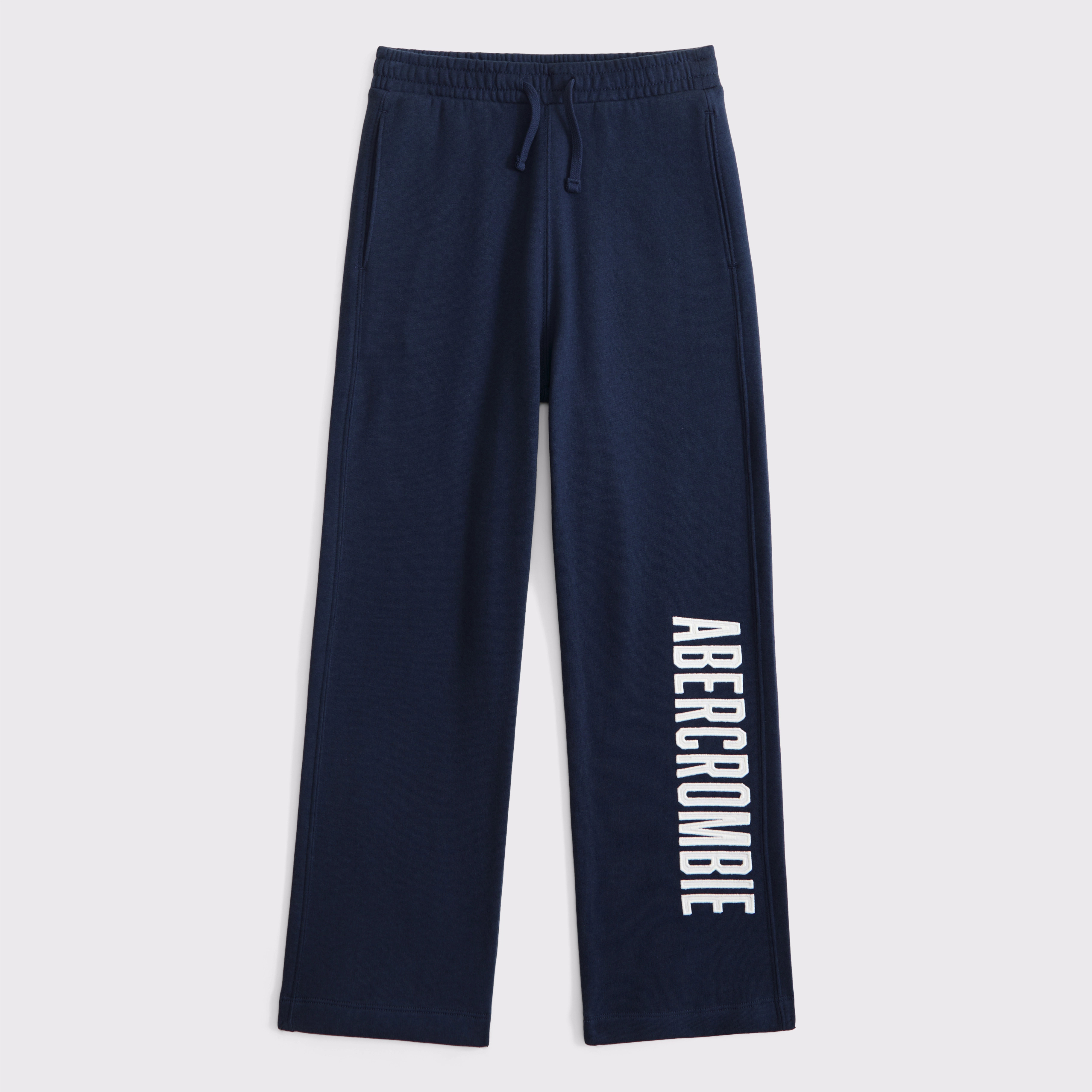 logo baggy open-hem sweatpants | Abercrombie & Fitch (US)