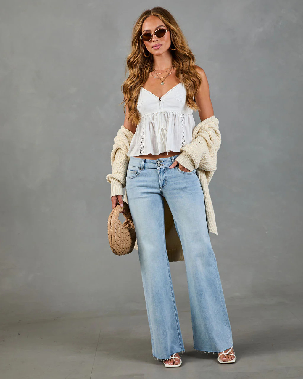 Jewlie Super Stretch Low Rise Flare Jeans | VICI