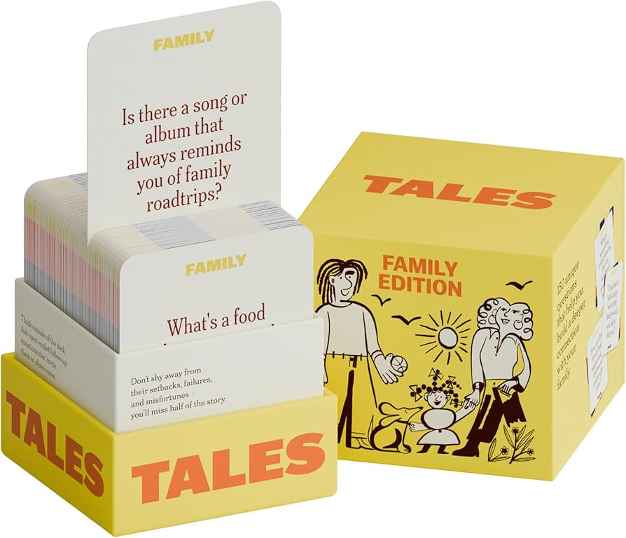 TALES 150 Conversation Cards, Family Edition, for Families, Adults, Teens, and Kids, Family Dinne... | Amazon (US)