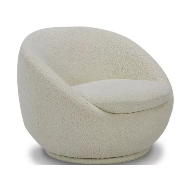 Better Homes and Gardens Mira Swivel Chair, Cream | Walmart (US)