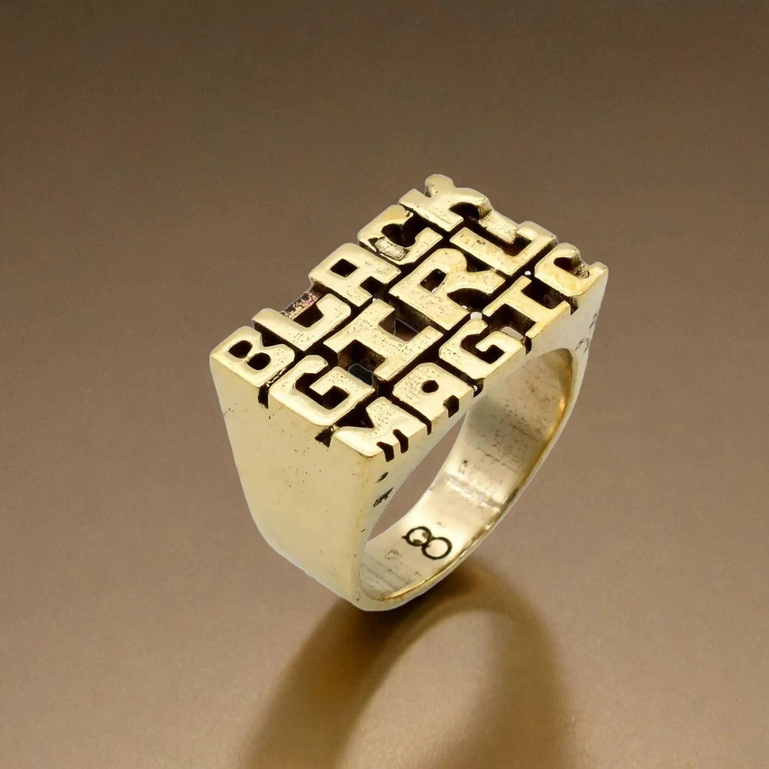 Handmade Black Girl Magic Ring Solid Brass Ring-afrocentric Ring-statement Ring Mum's Day Gift. -... | Etsy (US)