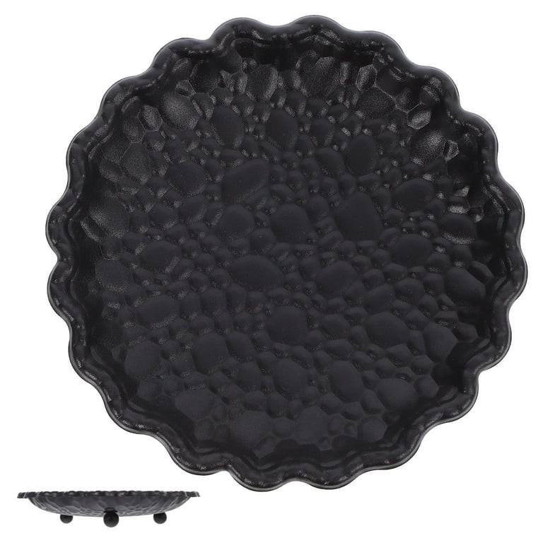 PBPBOX Tray for Candles Candle Holder Black Iron Rustic Home Decor 1Set - Walmart.com | Walmart (US)