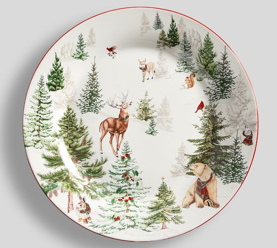 Enchanted Forest Dinner Plates - Set of 4 | Pottery Barn (US)