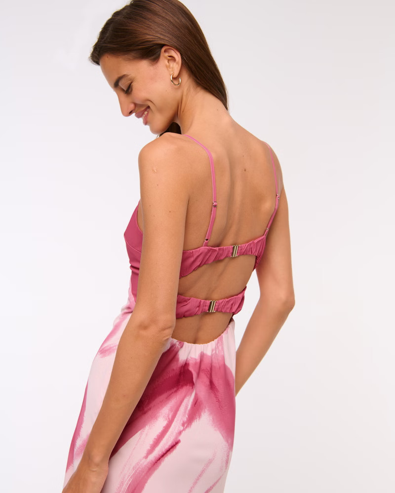 Women's The A&F Julia Slip Cutout Maxi Dress | Women's Dresses & Jumpsuits | Abercrombie.com | Abercrombie & Fitch (US)