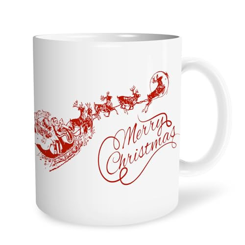 URLLUAE Christmas Santa Moose Mugs, Santa Mugs Vintage,Christmas Coffee Mugs, Christmas Mug Gift for Women, Christmas Tea Cups, Winter Mugs, Taza De Navidad 11 Oz | Amazon (US)