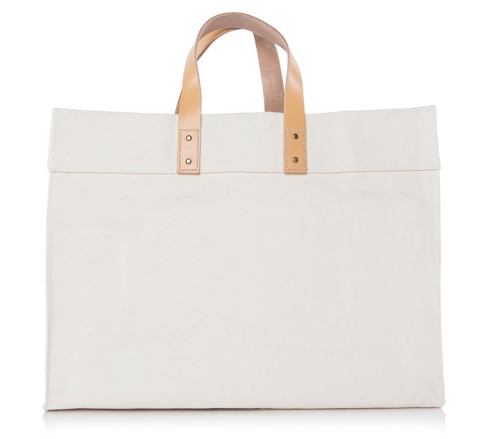 Canvas Natural Square Utility Tote | Pottery Barn (US)