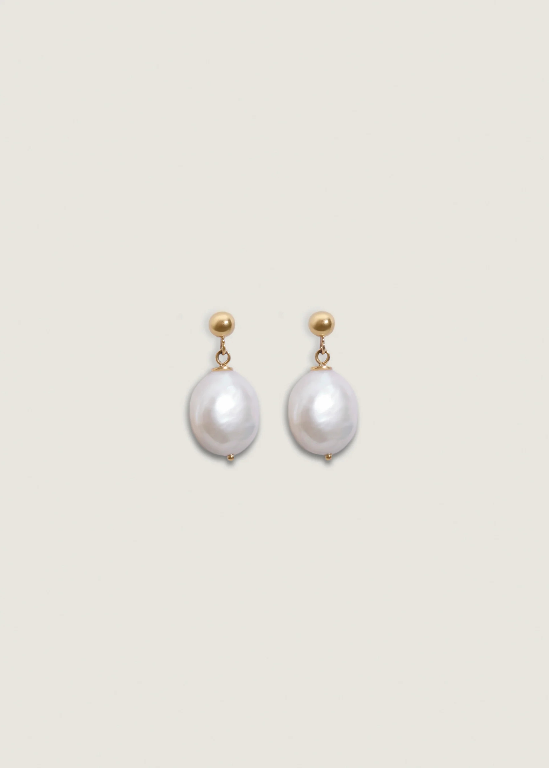 Baroque Pearl Drop Earrings 14k Gold - Kinn | Kinn
