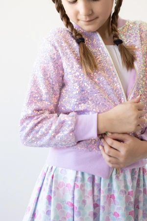 Lavender Sequin Jacket | Mila and Rose