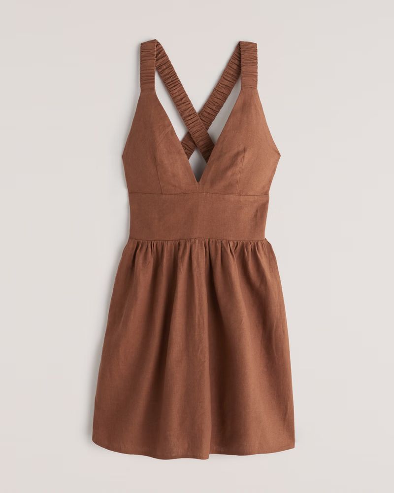 Scrunchie Strap Deep-V Skort | Abercrombie & Fitch (US)