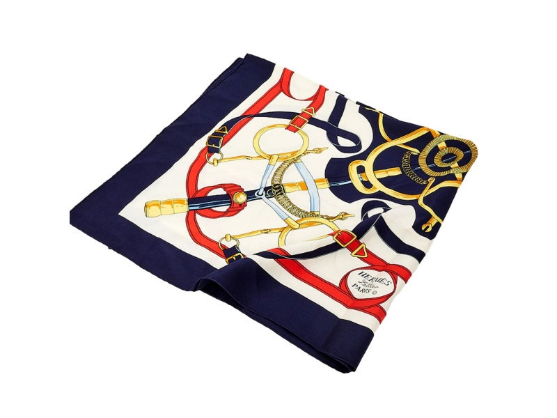 Hermes Eperon Dor Tellier Printed Silk Shawl Scarf | JTV Jewelry