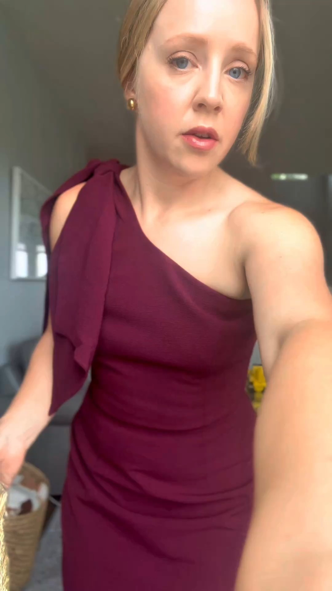 Wore this to a fall wedding and it was the perfect length and fit! Dress the Population dresses tend to run small and I sized up to a medium vs. my normal size small. Platform sandals are comfortable and fit tts. 
Fall wedding, wedding guest, wedding outfit, cocktail dress  

#LTKPetite #LTKWedding