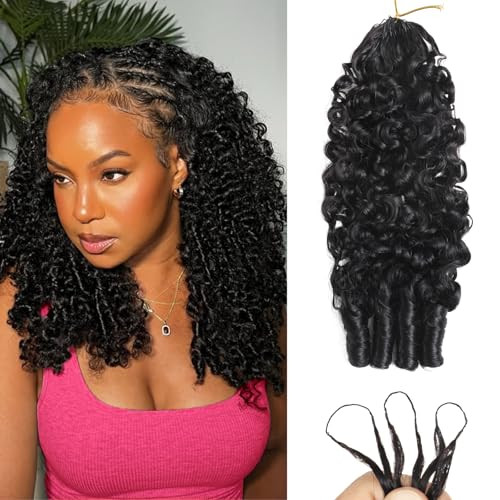 Beauty Queen Burmese Curly Crochet Human Hair 20 Inch 120g Knotless Pre-Separated Feather Human H... | Amazon (US)